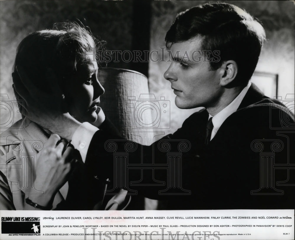 1966 Press Photo Laurence Oliver, Ken Dullea-Bunny Lake Is Missing movie - Historic Images