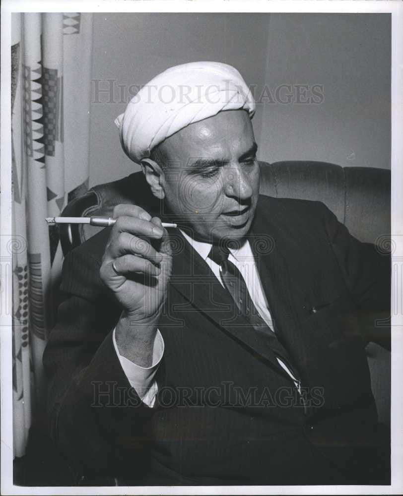 1967 Press Photo Mohamad Jawad Chirri muslim imam - Historic Images