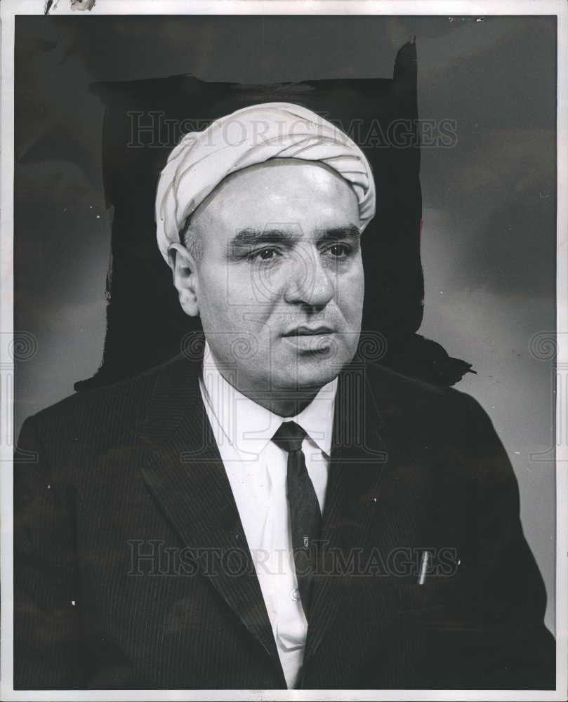 1965 Press Photo Mohamad Chitty Islamic detroit center - Historic Images