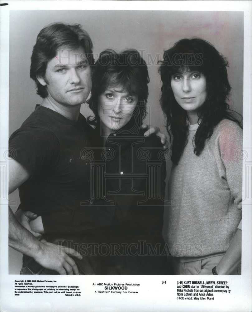 1984 Press Photo Cher Actress Silkwood - Historic Images