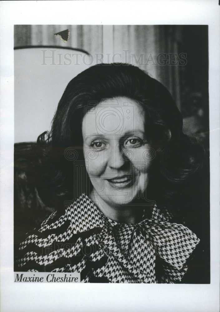 1975 Press Photo Maxine Cheshire - Historic Images