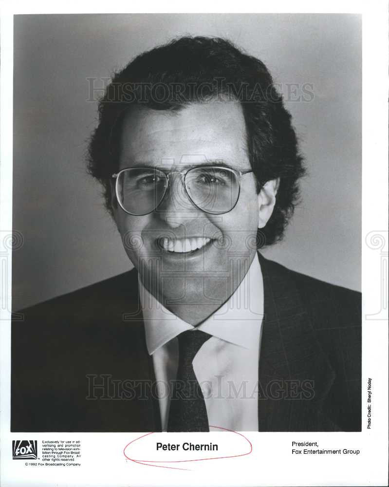 1992 Press Photo Peter Chernin  President CEO Fox - Historic Images