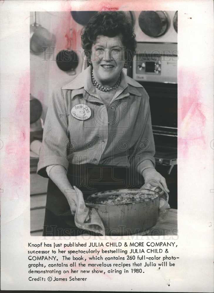 1979 Press Photo Julia Child French Chef cookbook show - Historic Images