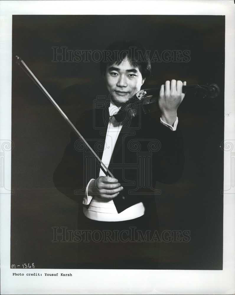 1989 Press Photo cho liang and pianist andre-michel - Historic Images