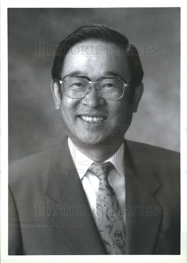 1984 Press Photo Fujio Cho President and CEO Toyoto Mot - Historic Images