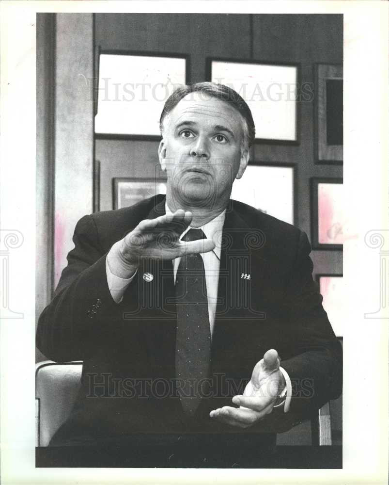 1986 Press Photo Dick Chrysler  candidate goverment - Historic Images