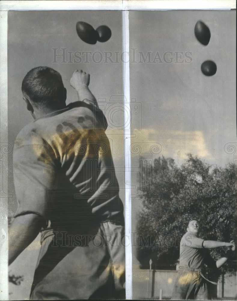 1940 Press Photo Pitchin&#39; Paul Christman - Historic Images