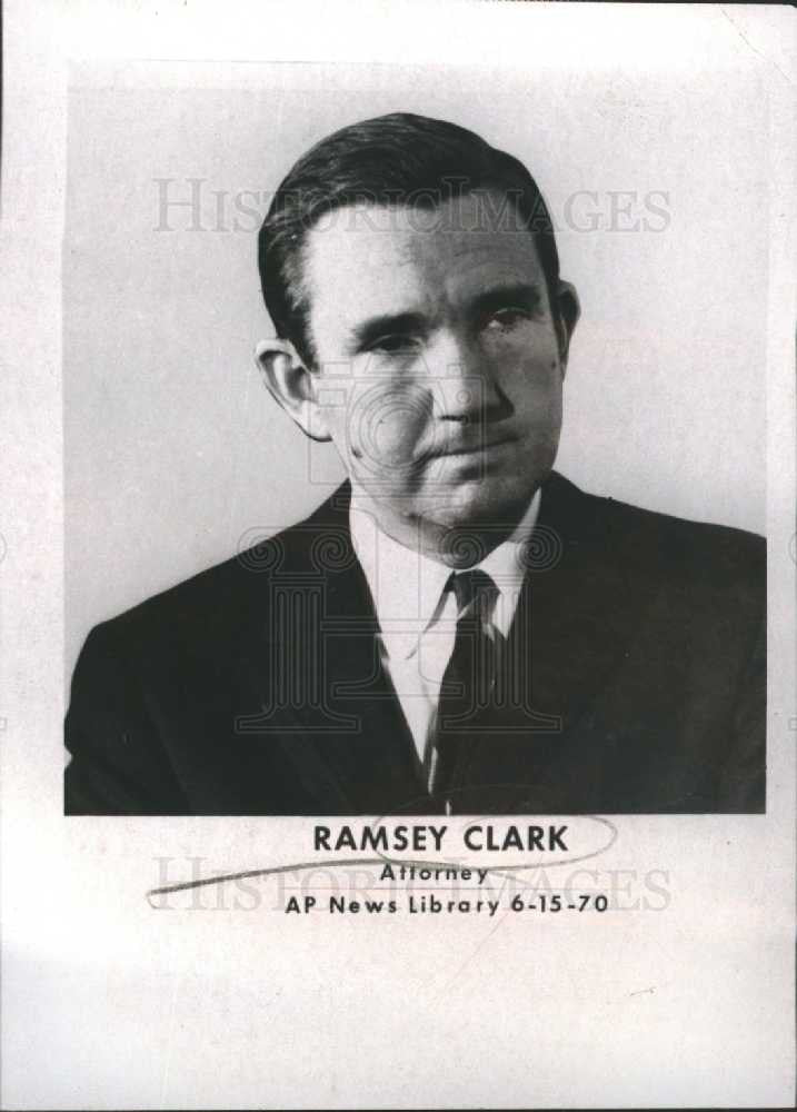 1970 Press Photo Ramsey Clark Attorney General federal - Historic Images