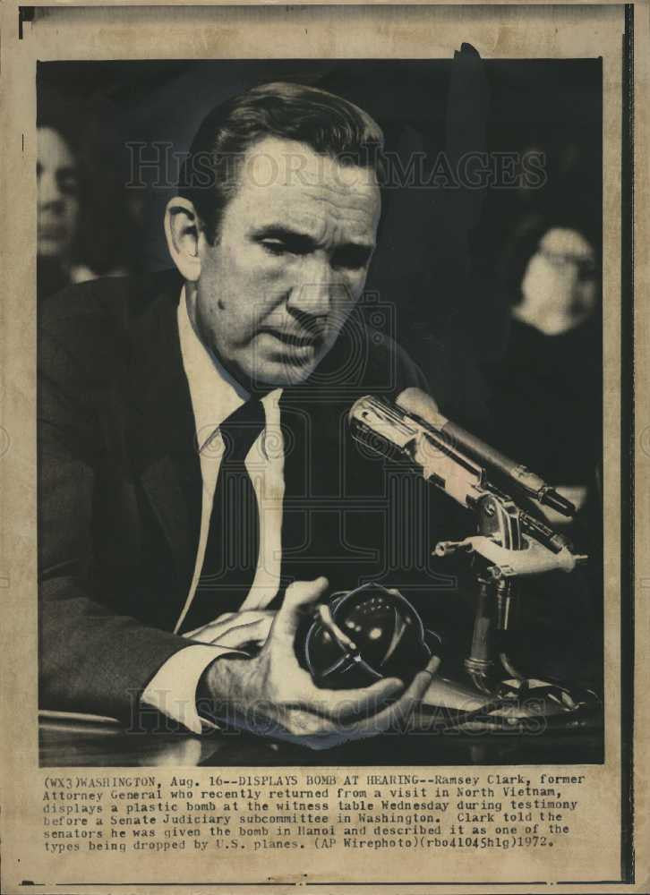 1972 Press Photo William Ramsey Clark - Lawyer - Historic Images