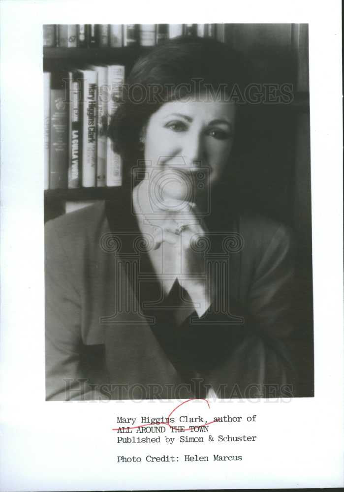 1995 Press Photo Mary Higgins Clark author suspense - Historic Images