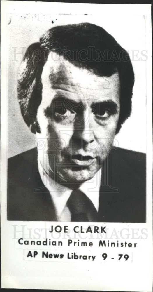 1979 Press Photo Joe Clark Prime Minister of Canada - Historic Images