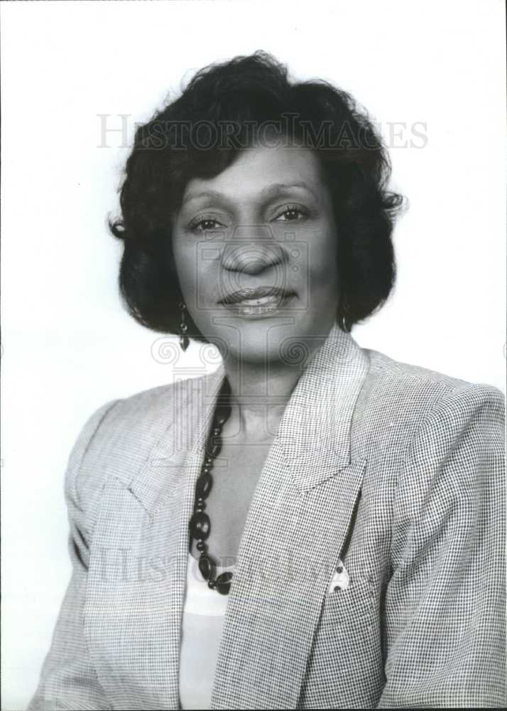 1992 Press Photo Irma Clark Detroit Board of Education - Historic Images