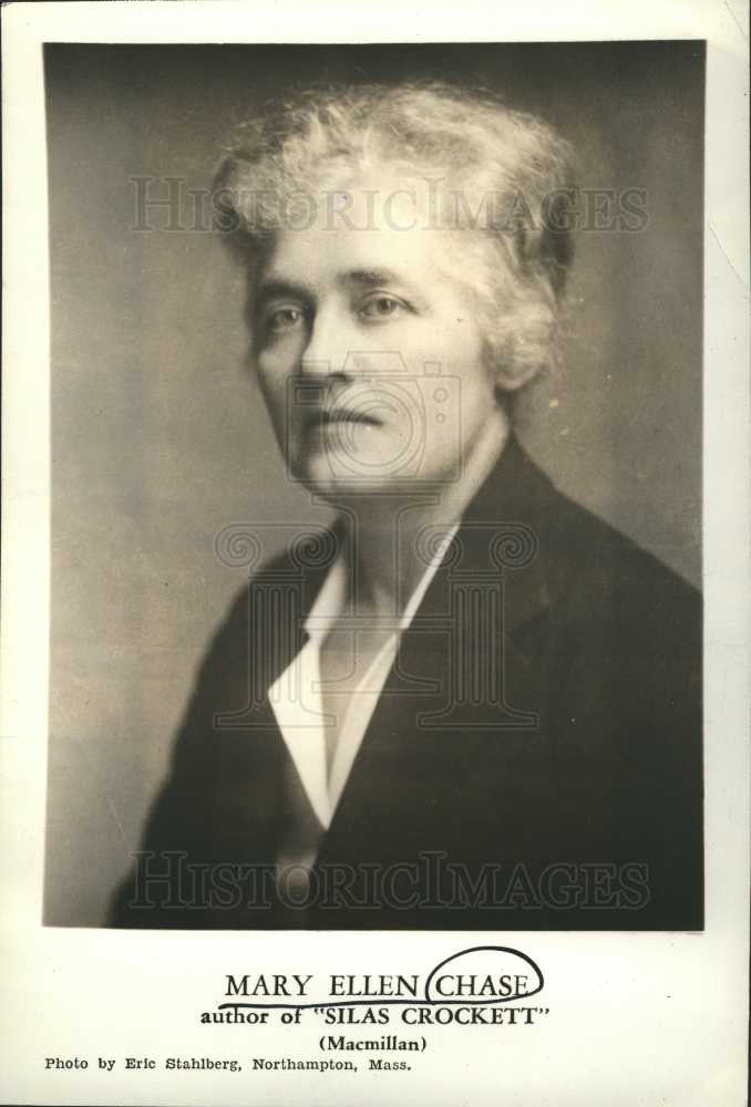 1937 Press Photo Mary Ellen Chase - Historic Images