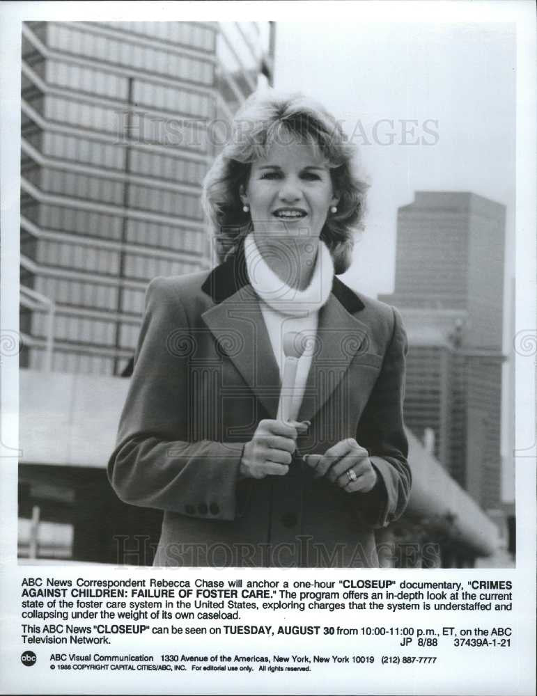 1988 Press Photo Rebecca Chase, Closeup - Historic Images