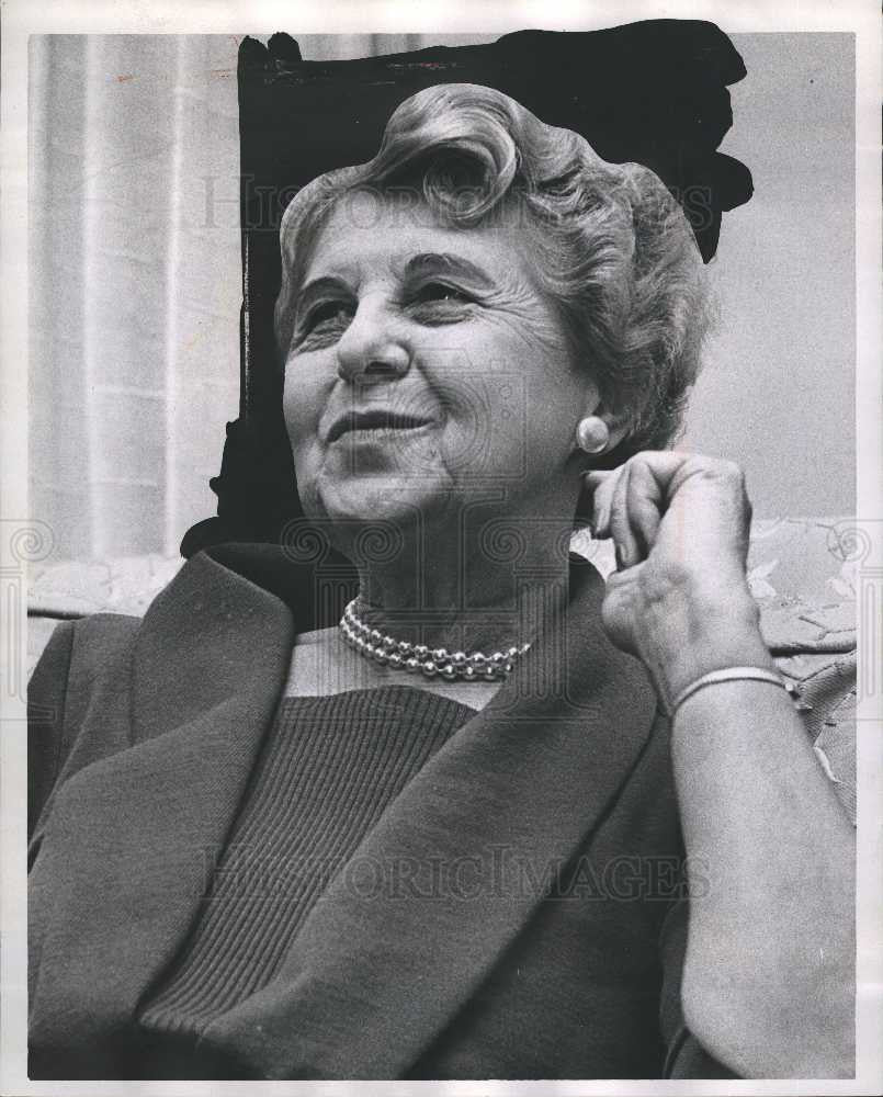 1960 Press Photo Ethel Albert Cobo Detroit mayor wife - Historic Images