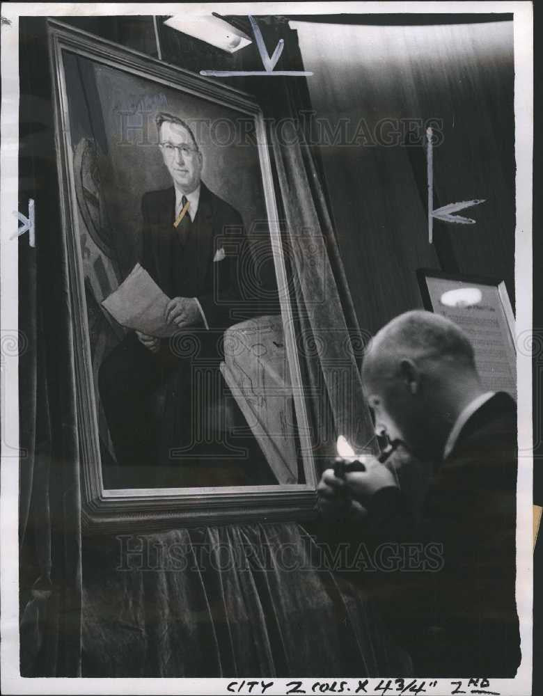 1957 Press Photo ALBERT COBO, MAYOR, DETROIT,POLITICIAN - Historic Images