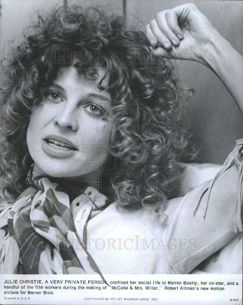 1978 Press Photo Julie Christie - British Actress - Historic Images