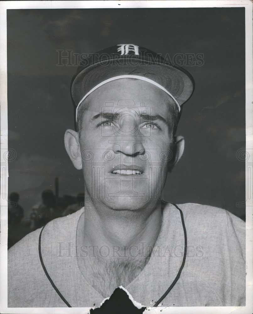 1960 Press Photo Nail Christey, Tiger Outfielder, April 1960 - Historic Images