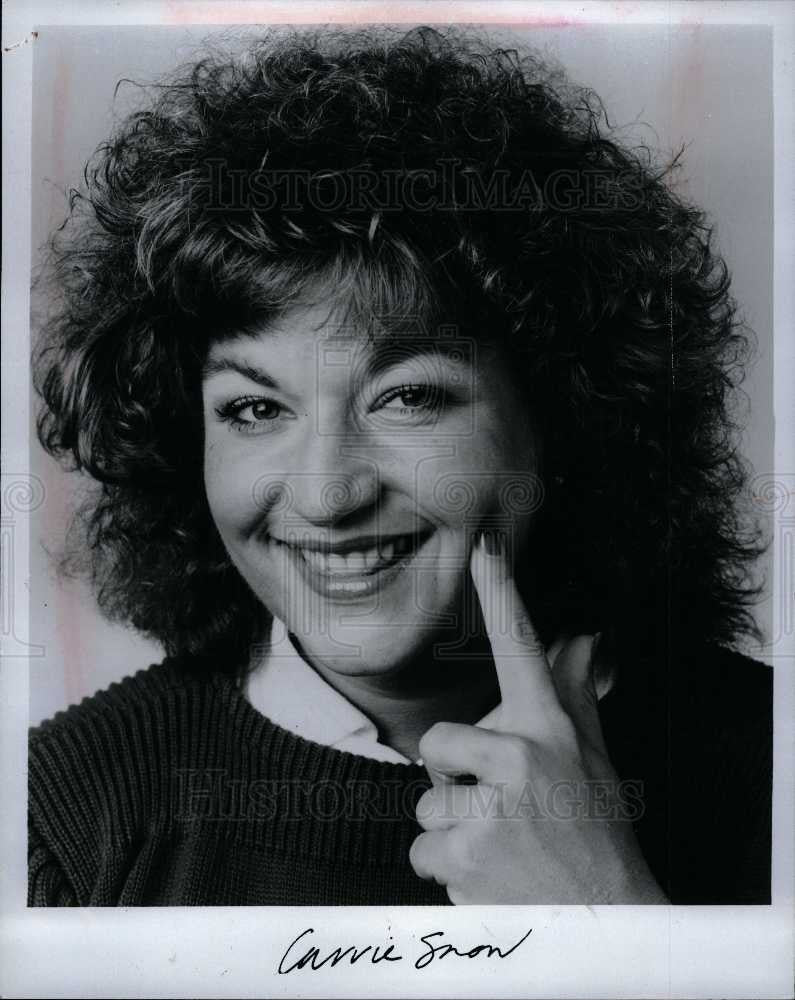 1984 Press Photo Carrie Snow stand-up comedian - Historic Images