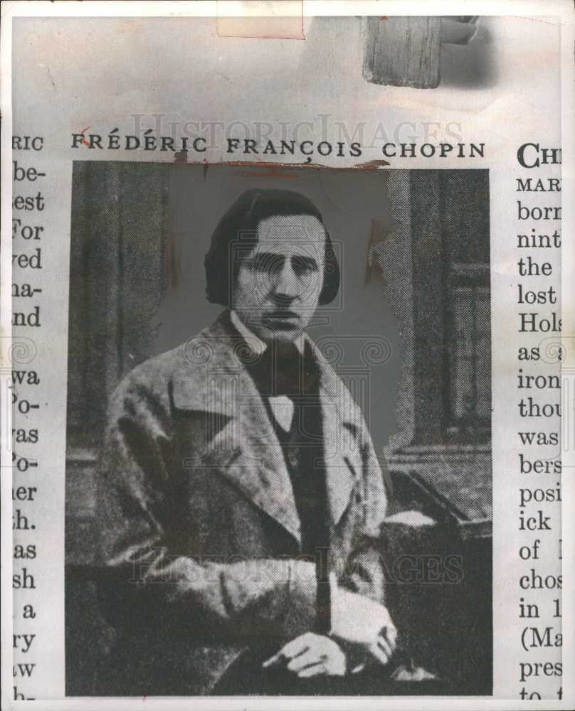 1984 Press Photo Frederic Francois Chopin - Historic Images