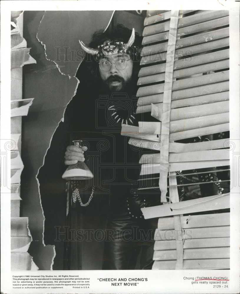 1981 Press Photo Tommy Chong American comedian actor - Historic Images