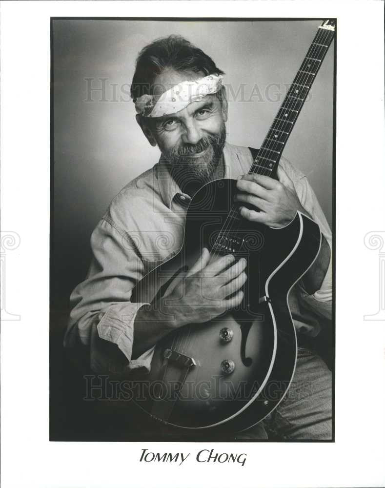 Press Photo Tommy Chong - Comedian - Historic Images