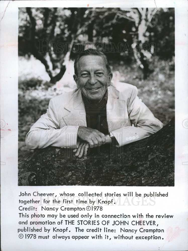 1988 Press Photo John Cheever stories  Knopf - Historic Images