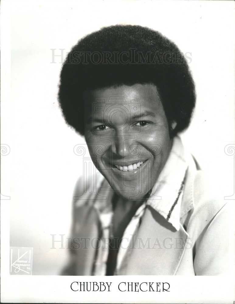 1979 Press Photo Chubby Checker - American Songwriter - Historic Images