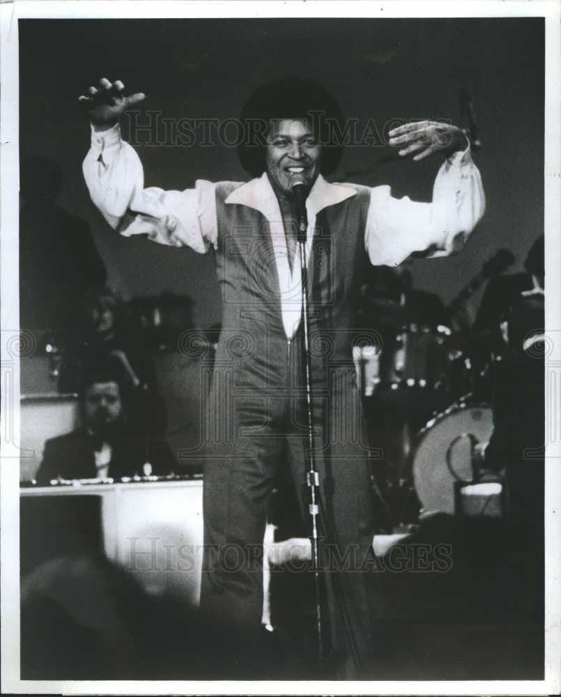 1986 Press Photo Chubby Checker Singer twister - Historic Images