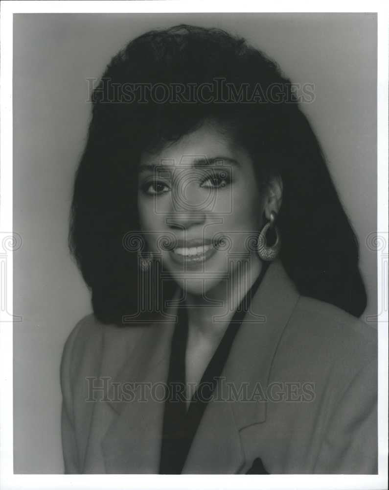 1995 Press Photo Val Clark reporter channel 7 - Historic Images