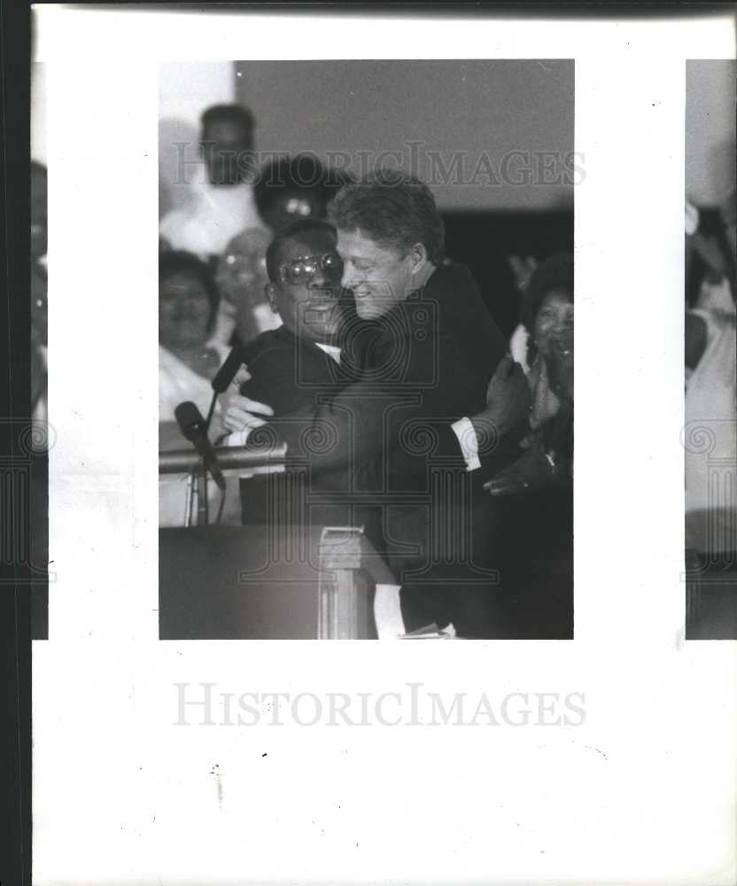 1992 Press Photo Bill Clinton USA President Arkansas - Historic Images