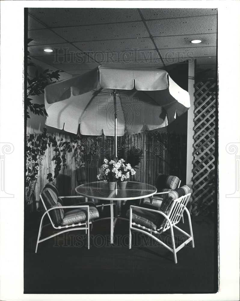 1983 Press Photo Outdoor furniture from Englander&#39;s - Historic Images