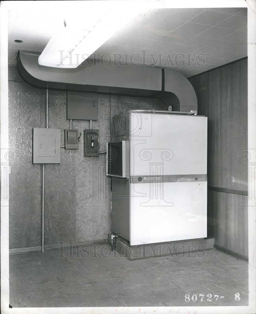 1956 Press Photo Furnace - Historic Images