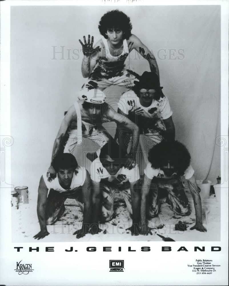 1982 Press Photo The J. Geils Band Rock Centerfold - Historic Images