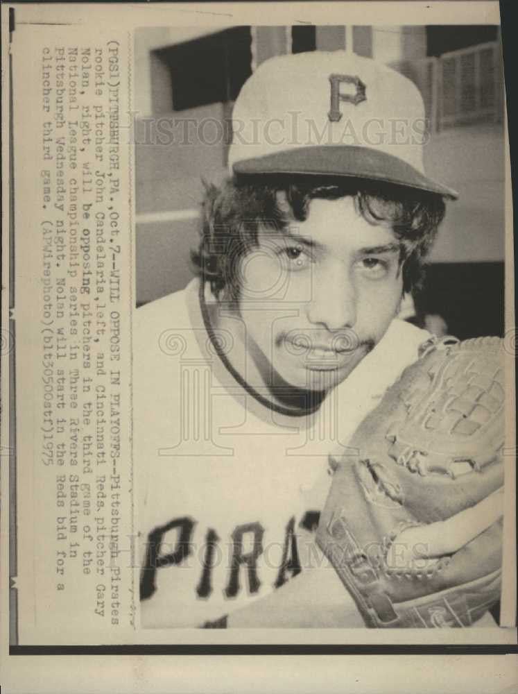 1975 Press Photo John Candelaria left-handed pitcher - Historic Images
