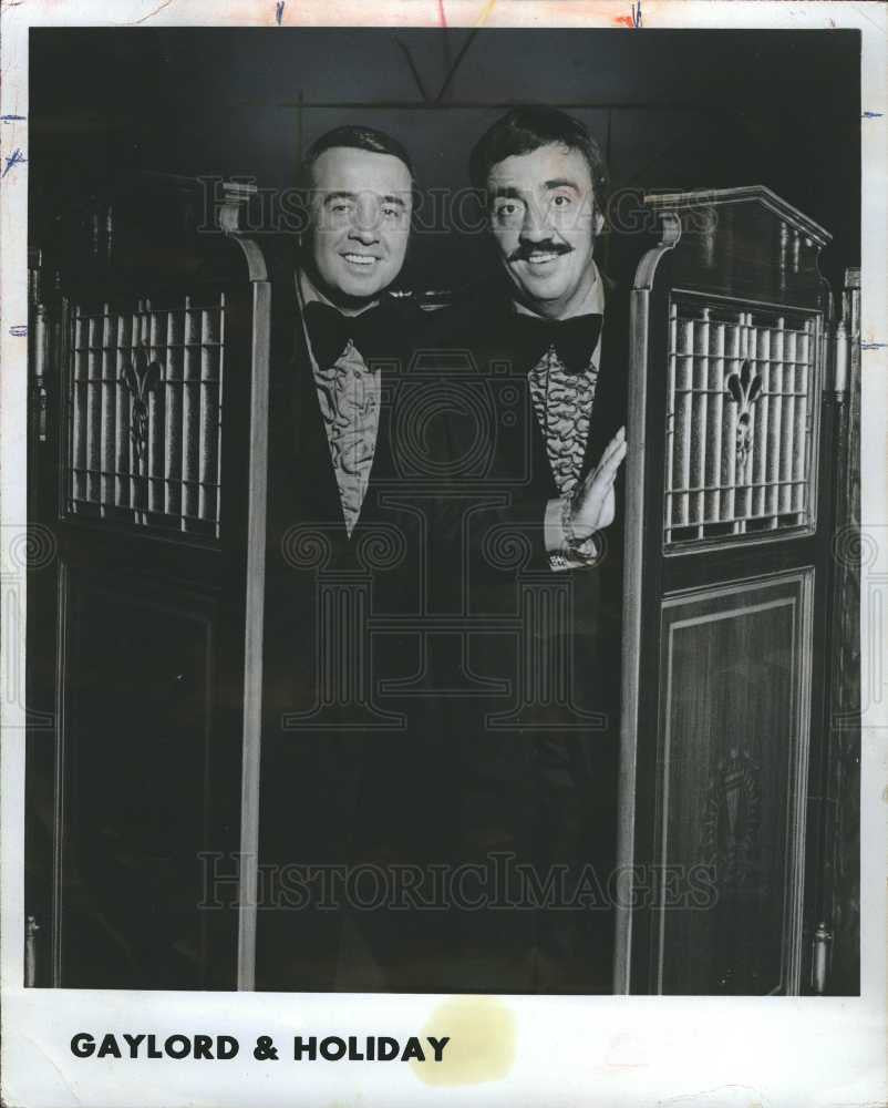 1979 Press Photo ron gaylord burt holiday singers - Historic Images