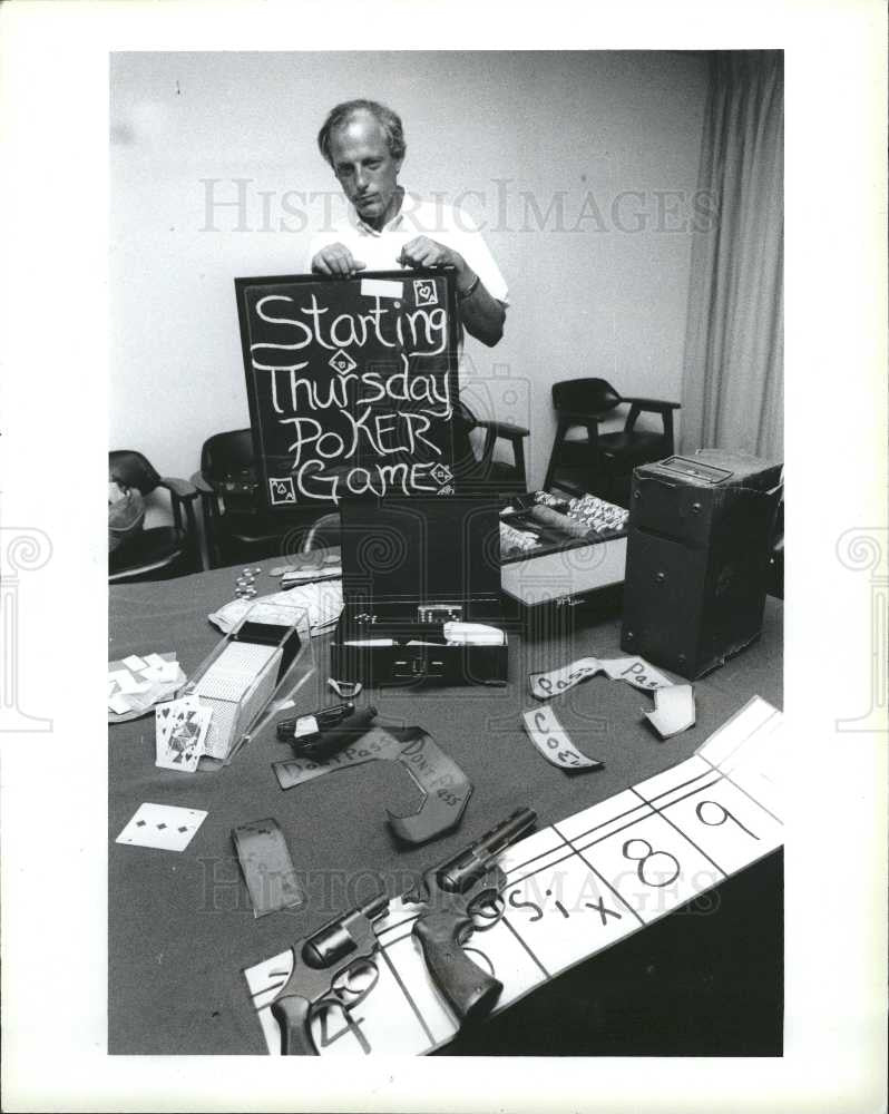 1986 Press Photo Gambling - Historic Images