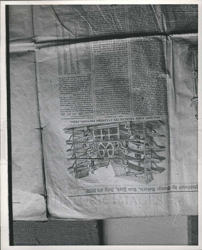 1959 Press Photo New York Tribune Printing Press - Historic Images