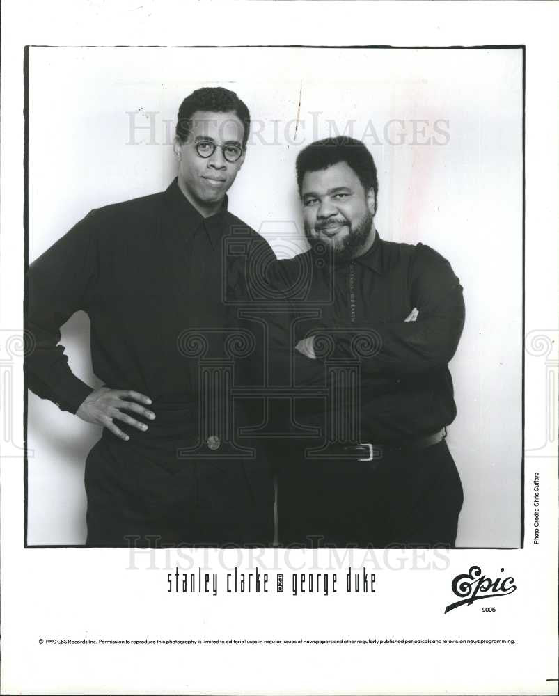 1990 Press Photo Stanley Clarke American jazz musician - Historic Images