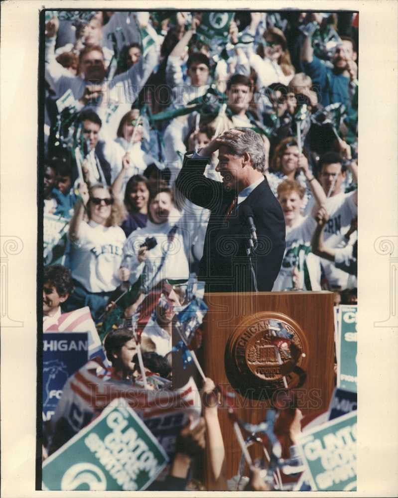 Press Photo Bill Clinton 42nd US President - Historic Images