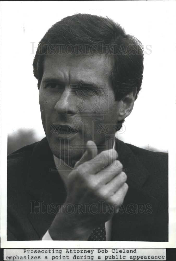 1989 Press Photo Robert Bob Cleland - Historic Images