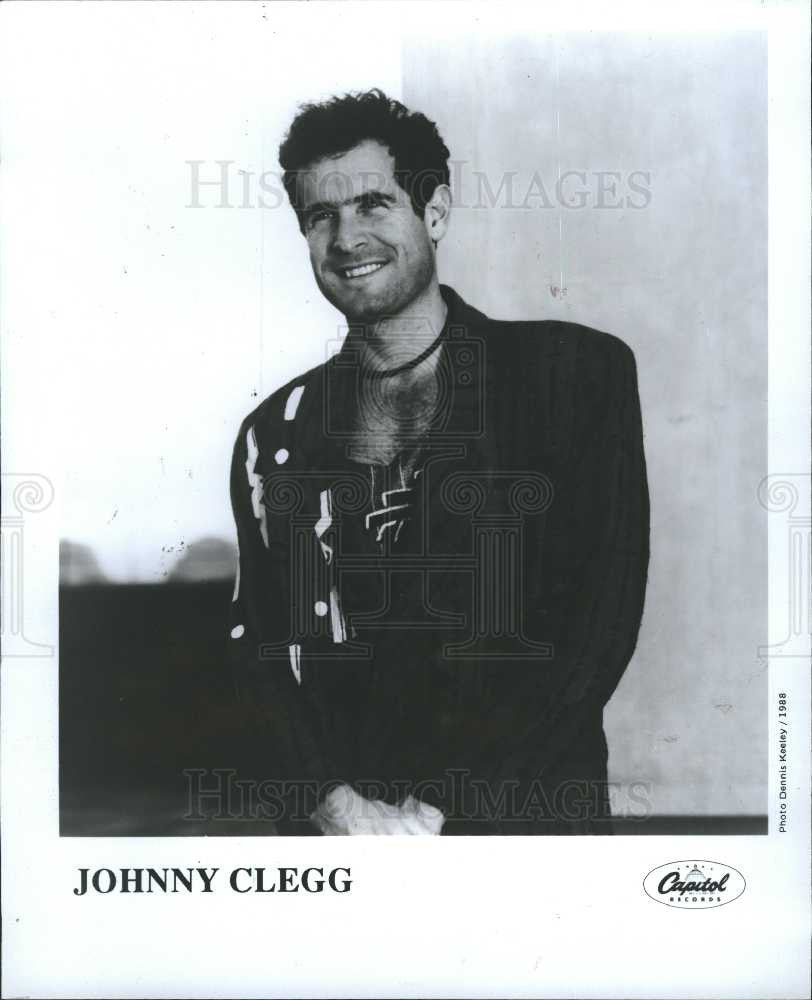 1988 Press Photo Johnny Clegg South African musician - Historic Images