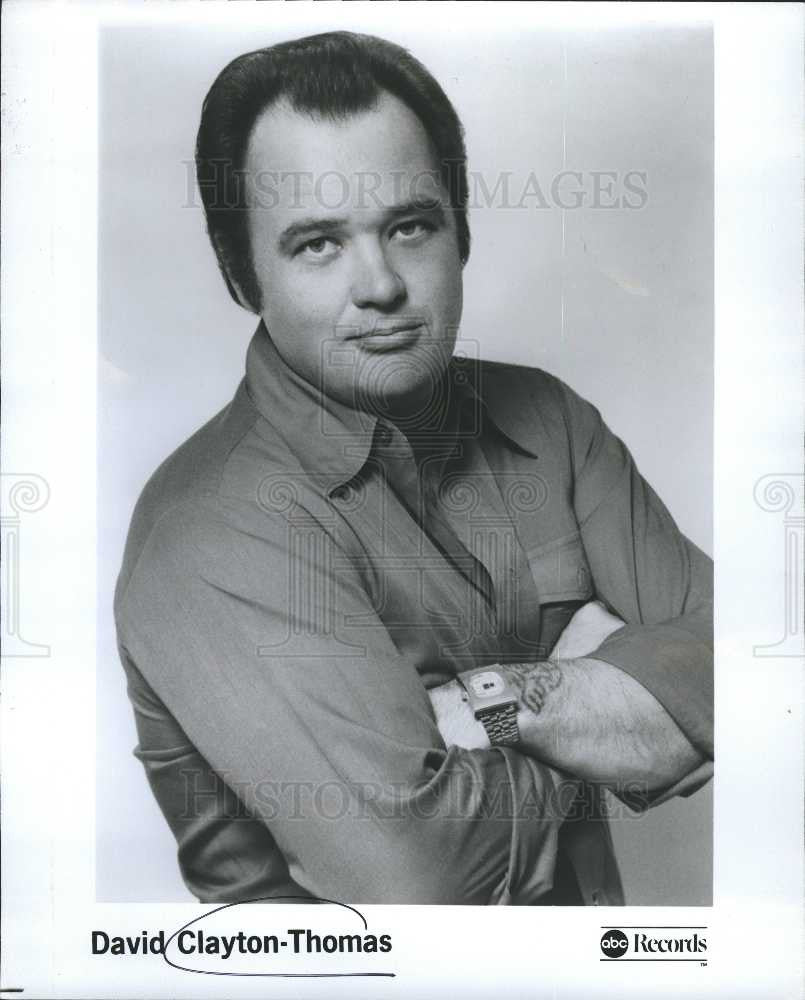 1979 Press Photo David Clayton-Thomas canadian singer - Historic Images