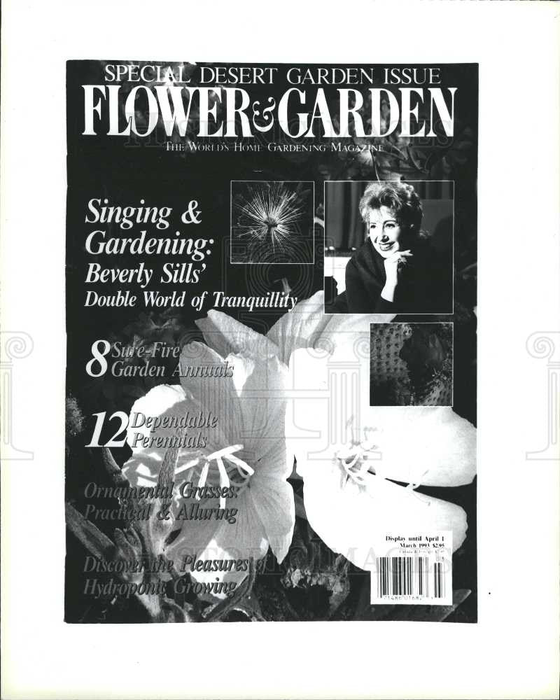 1991 Press Photo singing, gardening, beverly, gardening - Historic Images