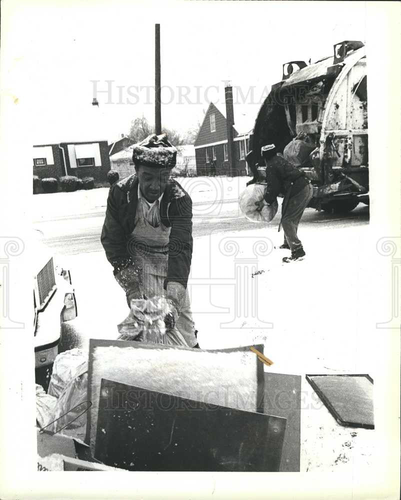 1978 Press Photo Algie Anderson, garbage collector - Historic Images