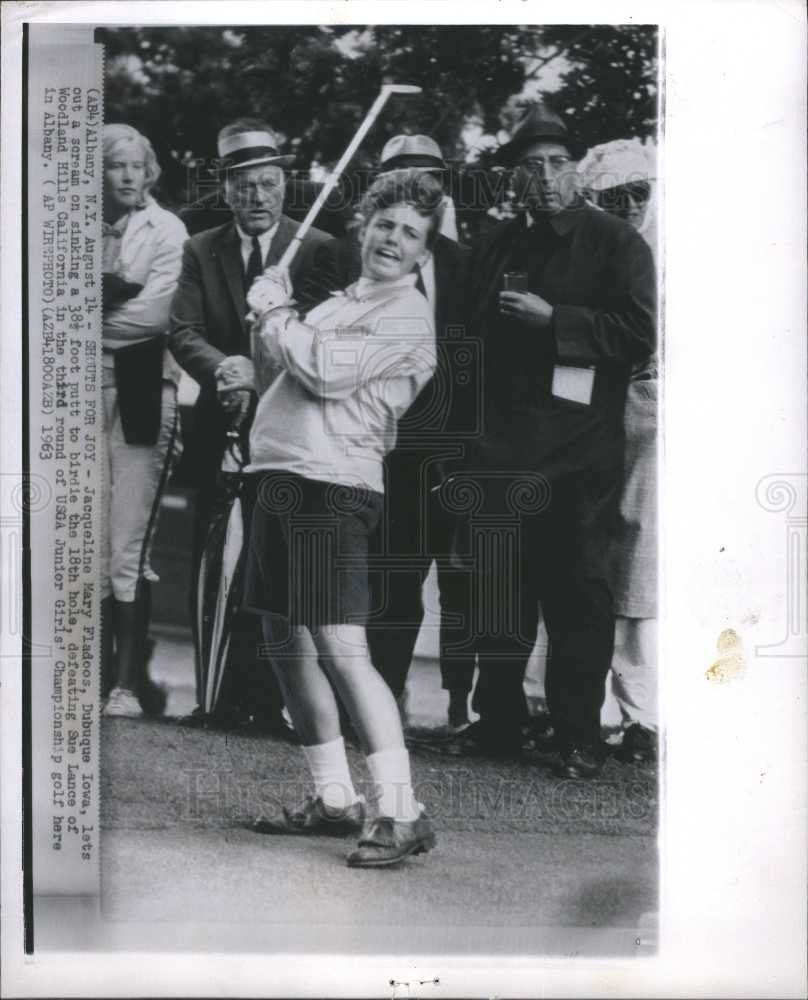 1963 Press Photo Jacqueline Mary Flanders USGA Junior - Historic Images