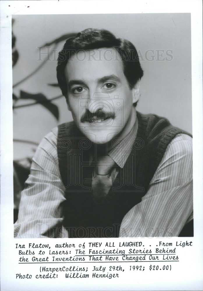 1992 Press Photo Ira Flatow  television journalist - Historic Images