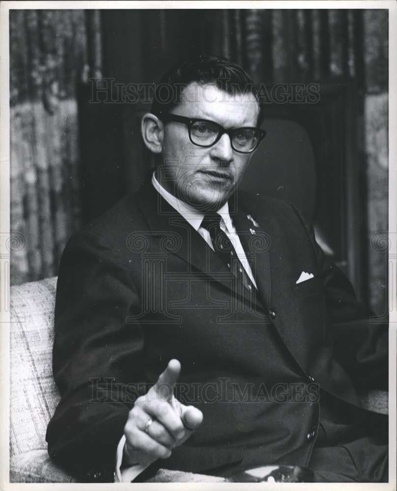 1966 Press Photo Zolton Ferency Michigan Democrat - Historic Images
