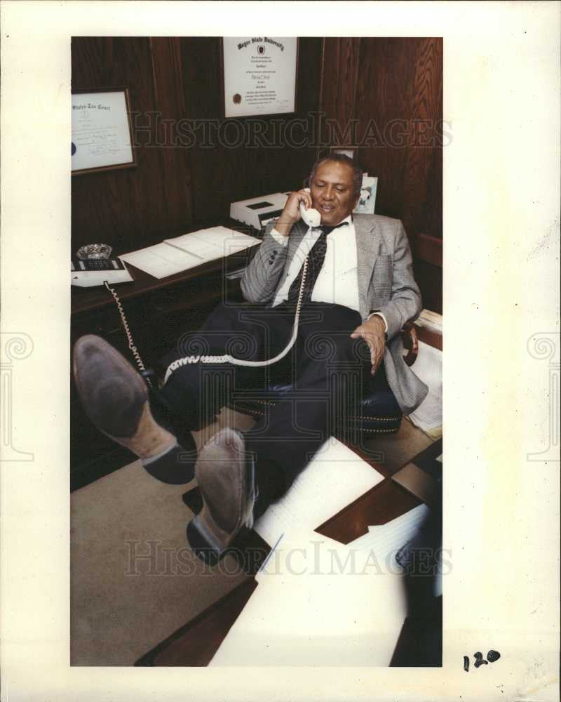 1992 Press Photo joel ferguson business man tigers - Historic Images