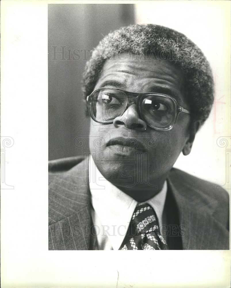 1985 Press Photo prentis edwards district judge detroit - Historic Images